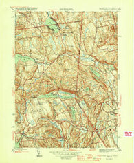 Peach Lake New York Historical topographic map, 1:31680 scale, 7.5 X 7.5 Minute, Year 1945