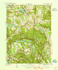 Peach Lake New York Historical topographic map, 1:31680 scale, 7.5 X 7.5 Minute, Year 1945