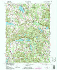 Peach Lake New York Historical topographic map, 1:24000 scale, 7.5 X 7.5 Minute, Year 1958