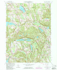 Peach Lake New York Historical topographic map, 1:24000 scale, 7.5 X 7.5 Minute, Year 1958