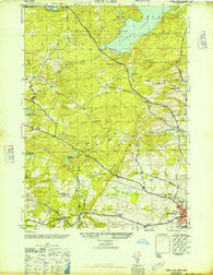 Peck Lake New York Historical topographic map, 1:24000 scale, 7.5 X 7.5 Minute, Year 1946