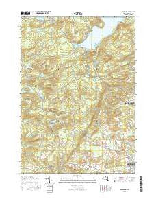 Peck Lake New York Current topographic map, 1:24000 scale, 7.5 X 7.5 Minute, Year 2016