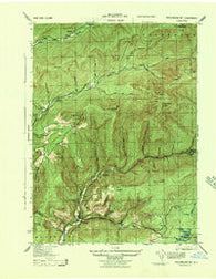 Peekamoose Mountain New York Historical topographic map, 1:31680 scale, 7.5 X 7.5 Minute, Year 1943