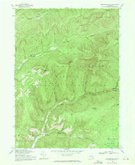 Peekamoose Mtn New York Historical topographic map, 1:24000 scale, 7.5 X 7.5 Minute, Year 1969