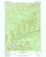 Peekamoose Mtn New York Historical topographic map, 1:24000 scale, 7.5 X 7.5 Minute, Year 1969