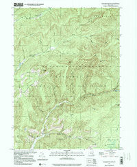 Peekamoose Mtn New York Historical topographic map, 1:24000 scale, 7.5 X 7.5 Minute, Year 1997