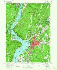 Peekskill New York Historical topographic map, 1:24000 scale, 7.5 X 7.5 Minute, Year 1957