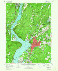 Peekskill New York Historical topographic map, 1:24000 scale, 7.5 X 7.5 Minute, Year 1957