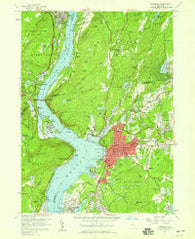 Peekskill New York Historical topographic map, 1:24000 scale, 7.5 X 7.5 Minute, Year 1957