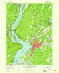 Peekskill New York Historical topographic map, 1:24000 scale, 7.5 X 7.5 Minute, Year 1957