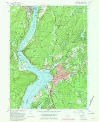 Peekskill New York Historical topographic map, 1:24000 scale, 7.5 X 7.5 Minute, Year 1957