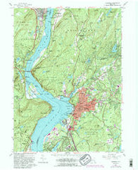 Peekskill New York Historical topographic map, 1:24000 scale, 7.5 X 7.5 Minute, Year 1957