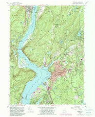 Peekskill New York Historical topographic map, 1:24000 scale, 7.5 X 7.5 Minute, Year 1957