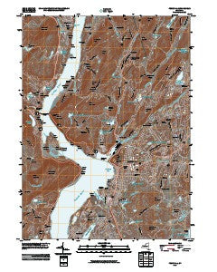 Peekskill New York Historical topographic map, 1:24000 scale, 7.5 X 7.5 Minute, Year 2010