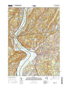 Peekskill New York Current topographic map, 1:24000 scale, 7.5 X 7.5 Minute, Year 2016