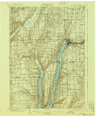 Penn Yan New York Historical topographic map, 1:62500 scale, 15 X 15 Minute, Year 1903