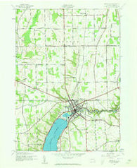 Penn Yan New York Historical topographic map, 1:24000 scale, 7.5 X 7.5 Minute, Year 1942