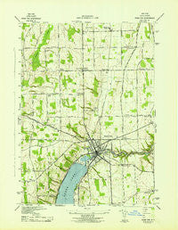 Penn Yan New York Historical topographic map, 1:31680 scale, 7.5 X 7.5 Minute, Year 1942