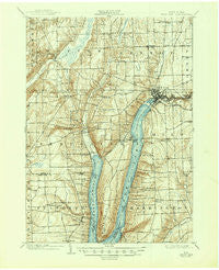 Penn Yan New York Historical topographic map, 1:62500 scale, 15 X 15 Minute, Year 1903