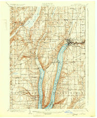 Penn Yan New York Historical topographic map, 1:62500 scale, 15 X 15 Minute, Year 1903