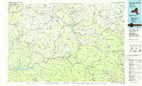 Pepacton Reservoir New York Historical topographic map, 1:100000 scale, 30 X 60 Minute, Year 1986