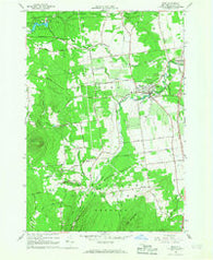 Peru New York Historical topographic map, 1:24000 scale, 7.5 X 7.5 Minute, Year 1966