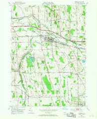 Phelps New York Historical topographic map, 1:24000 scale, 7.5 X 7.5 Minute, Year 1953