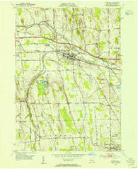 Phelps New York Historical topographic map, 1:24000 scale, 7.5 X 7.5 Minute, Year 1953