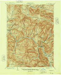Phoenicia New York Historical topographic map, 1:62500 scale, 15 X 15 Minute, Year 1903