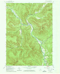 Phoenicia New York Historical topographic map, 1:24000 scale, 7.5 X 7.5 Minute, Year 1960