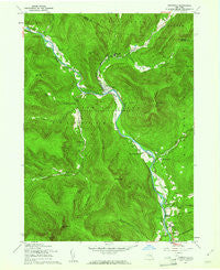 Phoenicia New York Historical topographic map, 1:24000 scale, 7.5 X 7.5 Minute, Year 1960