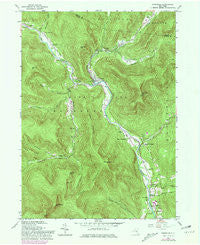 Phoenicia New York Historical topographic map, 1:24000 scale, 7.5 X 7.5 Minute, Year 1960