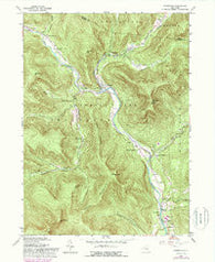 Phoenicia New York Historical topographic map, 1:24000 scale, 7.5 X 7.5 Minute, Year 1960