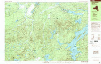 Piercefield New York Historical topographic map, 1:25000 scale, 7.5 X 15 Minute, Year 1999