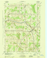 Pike New York Historical topographic map, 1:31680 scale, 7.5 X 7.5 Minute, Year 1944