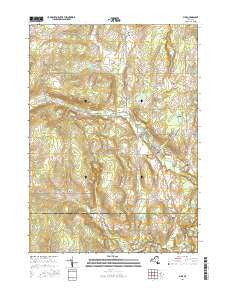 Pike New York Current topographic map, 1:24000 scale, 7.5 X 7.5 Minute, Year 2016