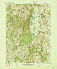 Pine Plains New York Historical topographic map, 1:24000 scale, 7.5 X 7.5 Minute, Year 1948