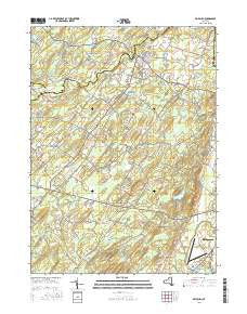 Pine Bush New York Current topographic map, 1:24000 scale, 7.5 X 7.5 Minute, Year 2016