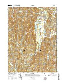 Pine Plains New York Current topographic map, 1:24000 scale, 7.5 X 7.5 Minute, Year 2016