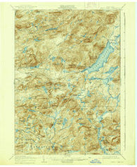 Piseco Lake New York Historical topographic map, 1:62500 scale, 15 X 15 Minute, Year 1906