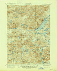 Piseco Lake New York Historical topographic map, 1:62500 scale, 15 X 15 Minute, Year 1906