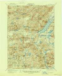 Piseco Lake New York Historical topographic map, 1:62500 scale, 15 X 15 Minute, Year 1906