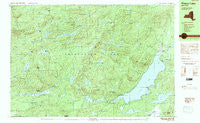 Piseco Lake New York Historical topographic map, 1:25000 scale, 7.5 X 15 Minute, Year 1990