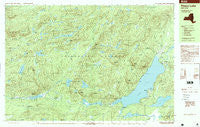 Piseco Lake New York Historical topographic map, 1:25000 scale, 7.5 X 15 Minute, Year 1997