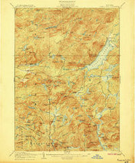 Piseco Lake New York Historical topographic map, 1:62500 scale, 15 X 15 Minute, Year 1906