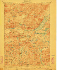 Piseco Lake New York Historical topographic map, 1:62500 scale, 15 X 15 Minute, Year 1906