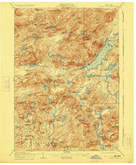Piseco Lake New York Historical topographic map, 1:62500 scale, 15 X 15 Minute, Year 1906