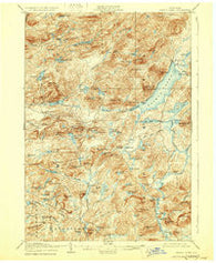 Piseco Lake New York Historical topographic map, 1:62500 scale, 15 X 15 Minute, Year 1906