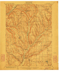 Pitcher New York Historical topographic map, 1:62500 scale, 15 X 15 Minute, Year 1904
