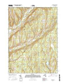 Pitcher New York Current topographic map, 1:24000 scale, 7.5 X 7.5 Minute, Year 2016